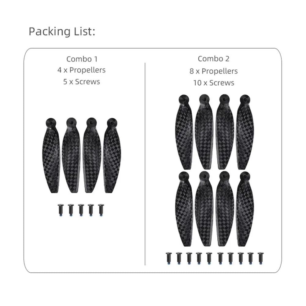 Adatto for Mini 1 2/Mini SE Eliche in fibra di carbonio leggere e silenziose Accessori for droni for P S9U3(A)
