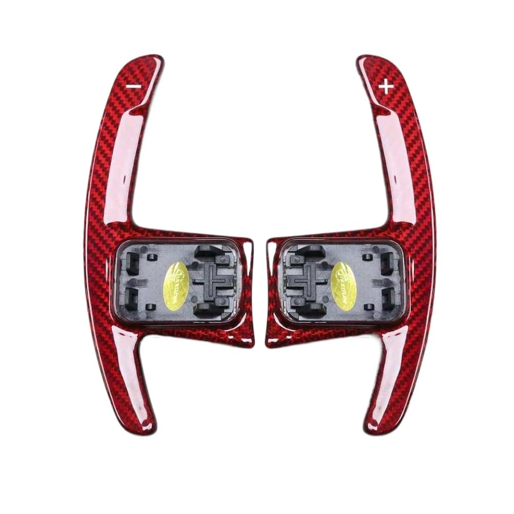 ENtGtmTnh Red Real Carbon Fiber Steering Wheel Paddle Shifter Extension Compatible with BMW G Series G20 G30 G32