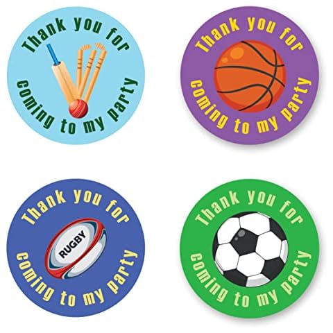 40mm Mixed Sports Party Stickers Pack Cover