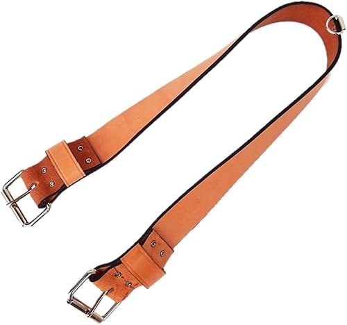Correa trasera de cuero con hebillas de rodillo