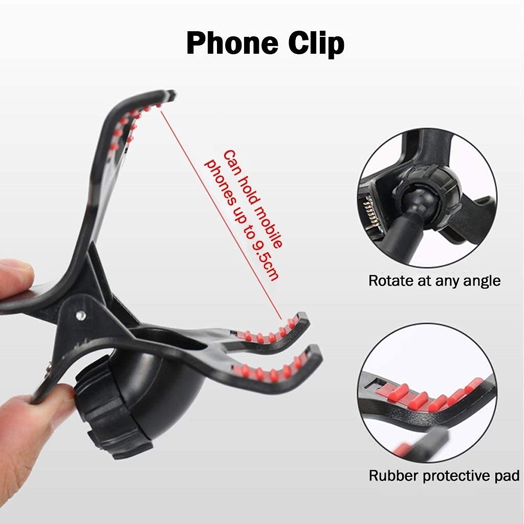 Soporte Flexible Tipo Cuello Perezoso Para Teléfono O Tablet - Ajustable 360°, Sujeta En La Cama O Escritorio