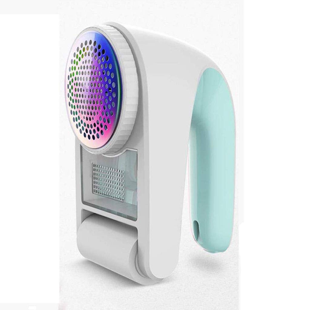 Rasoir anti-peluches pull tissu defuzzer rechargeable argenté de 14 cm