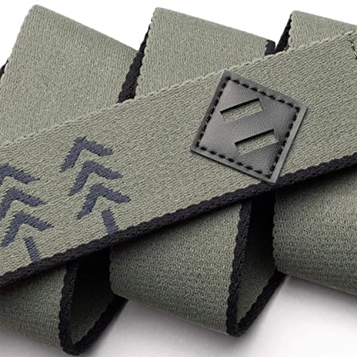 Arcade The Original Unisex Adventure Belt, Repreve Elastic Webbing, Non-Metal Travel Friendly Buckle, Blackwood - Ivy Green #TOP1