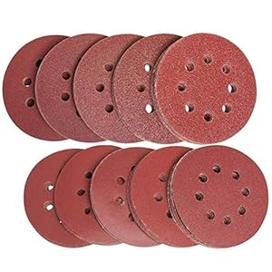 60Pcs Sanding Discs Pads, Augola Hook and Loop 40 60 80 100 120 150 180 240 320 400 Mixed Grits 125mm Sandpaper Sheet…