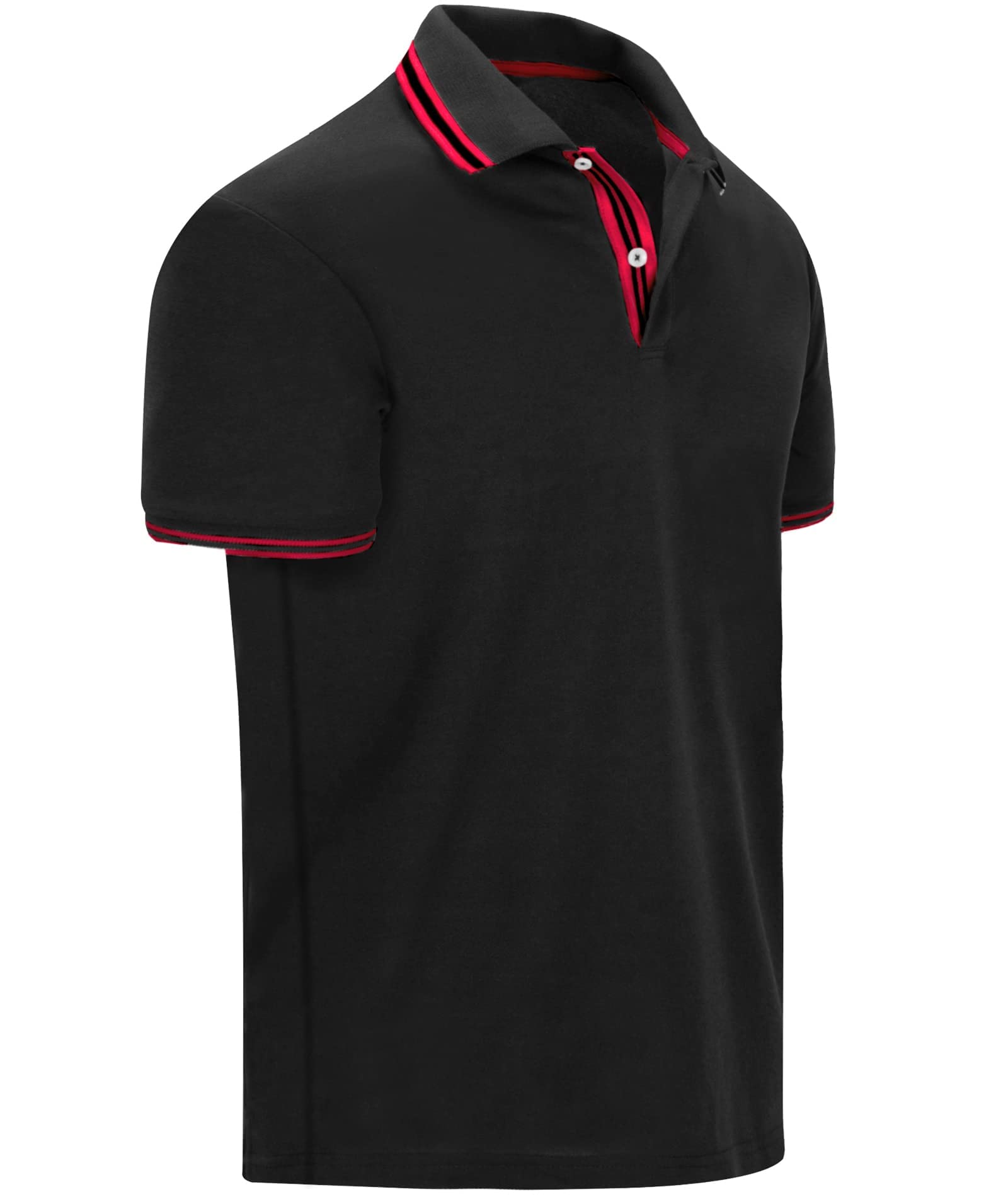 geeksport Polos Hombre Manga Corta Tenis Regular Fit Camiseta Hombre Deporte Secado Rápido Transpirable Polo Verano Al Aire Libre Golf Polos