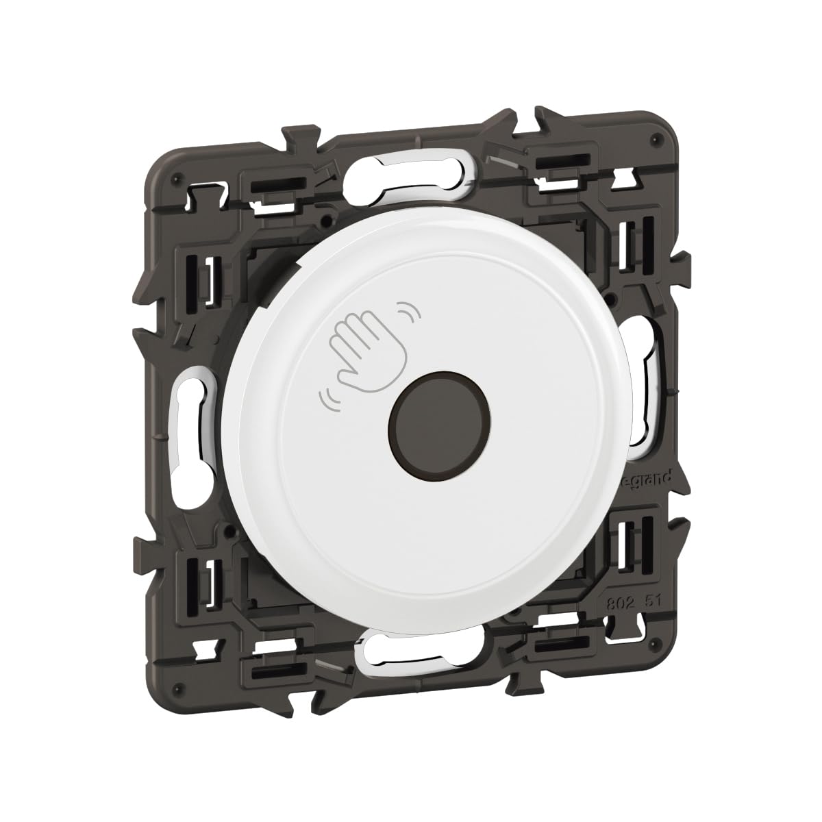 LEGRAND - Commande Éclairage Sans Contact 200W LED Céliane - Blanc Antimicrobien, avec Support, Compatible Plaques Variées