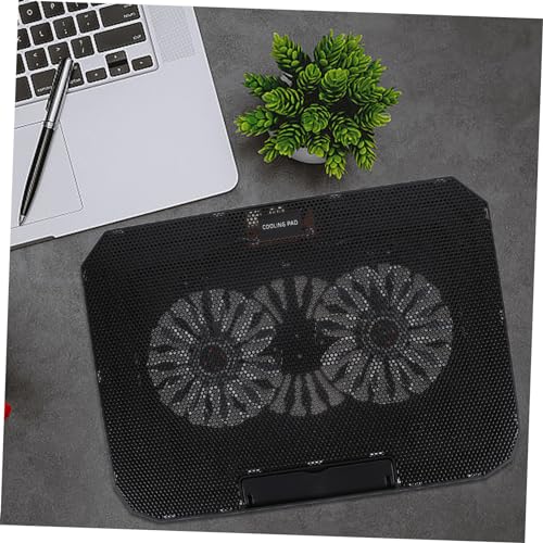 Soporte refrigerado para laptop Gadpiparty de 14 a 15,6 pulgadas, con malla metálica grande, diseño silencioso para gaming miniatura 3