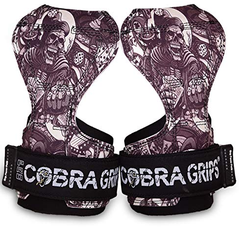 Image of Cobra Grips Weight Lifting Gloves with Adjustable Neoprene Padded Wrist Wraps - Heavy Duty Alternative to Power Lifting Hooks for Deadlifts
