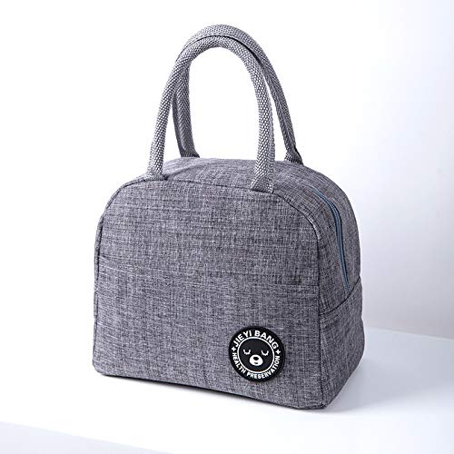 Lunch Bags For Women&Men Insulated Lunch Box For Lunch Cooler Tote (Gray)
