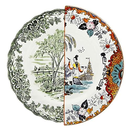 Seletti Piatto Piano in Porcellana Ø Cm.27,5 H.2,3 'Hybrid-Ipazia