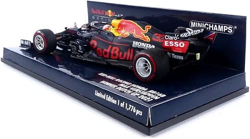 Miniatura 4 de Minichamps 410211433 143 Red Bull Racing Honda RB16B-Max Verstappen-Winner Dutch GP 2021 Coche miniatura coleccionable, multicolor