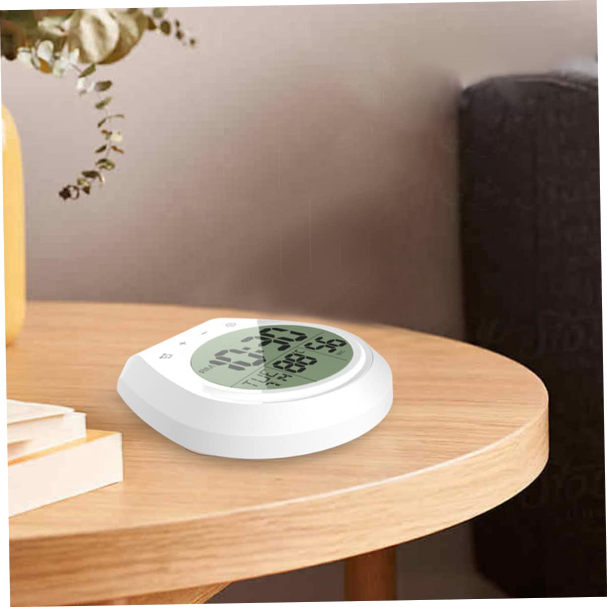 Unomor Digital Bathroom Clock Hanging Clock Calendar Display for Showers Kitchens and Humid Environments Easy Installation Cup Design for Versatile Use