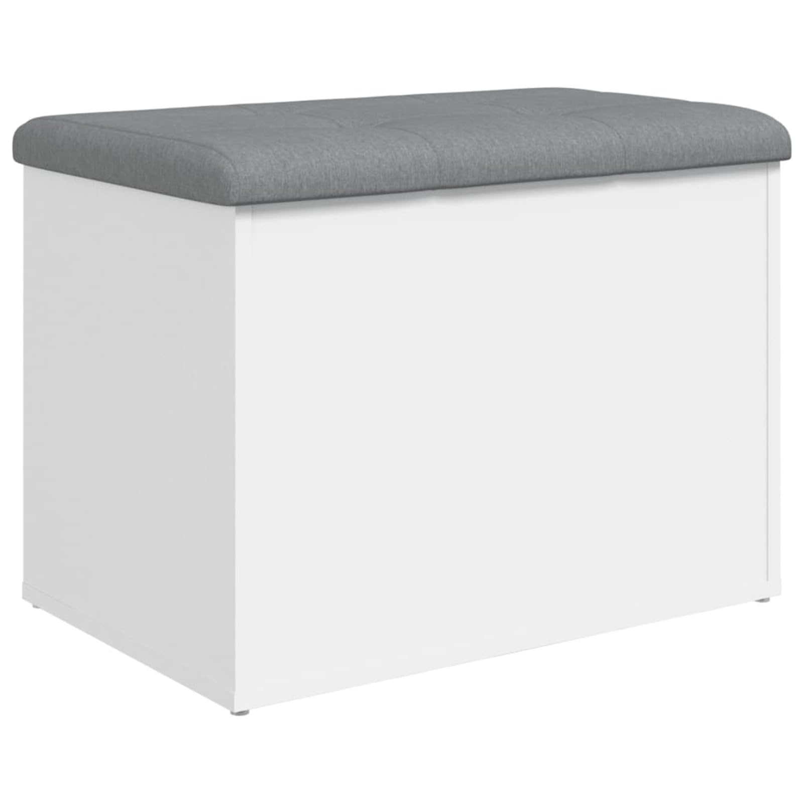 Banco con almacenaje Madera de ingeniería Blanco 62x42x45 cm, Baul Almacenaje Dormitorio, Mueble Almacenaje, Mueble Habitacion, Reposapies Sofa - 835040