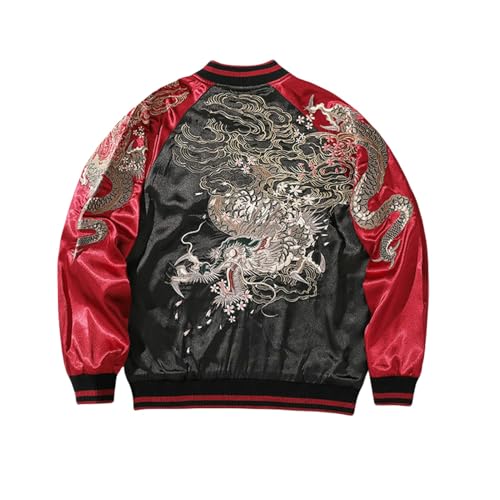 Veste d'automne homme style chinois bloc de couleur urbain