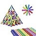ELONGDI 130 Piece Magnetic Building Block Set - Educational Magnet Toys and Stacking Sticks with Storage Bag - Non-Toxic 3D Puzzle