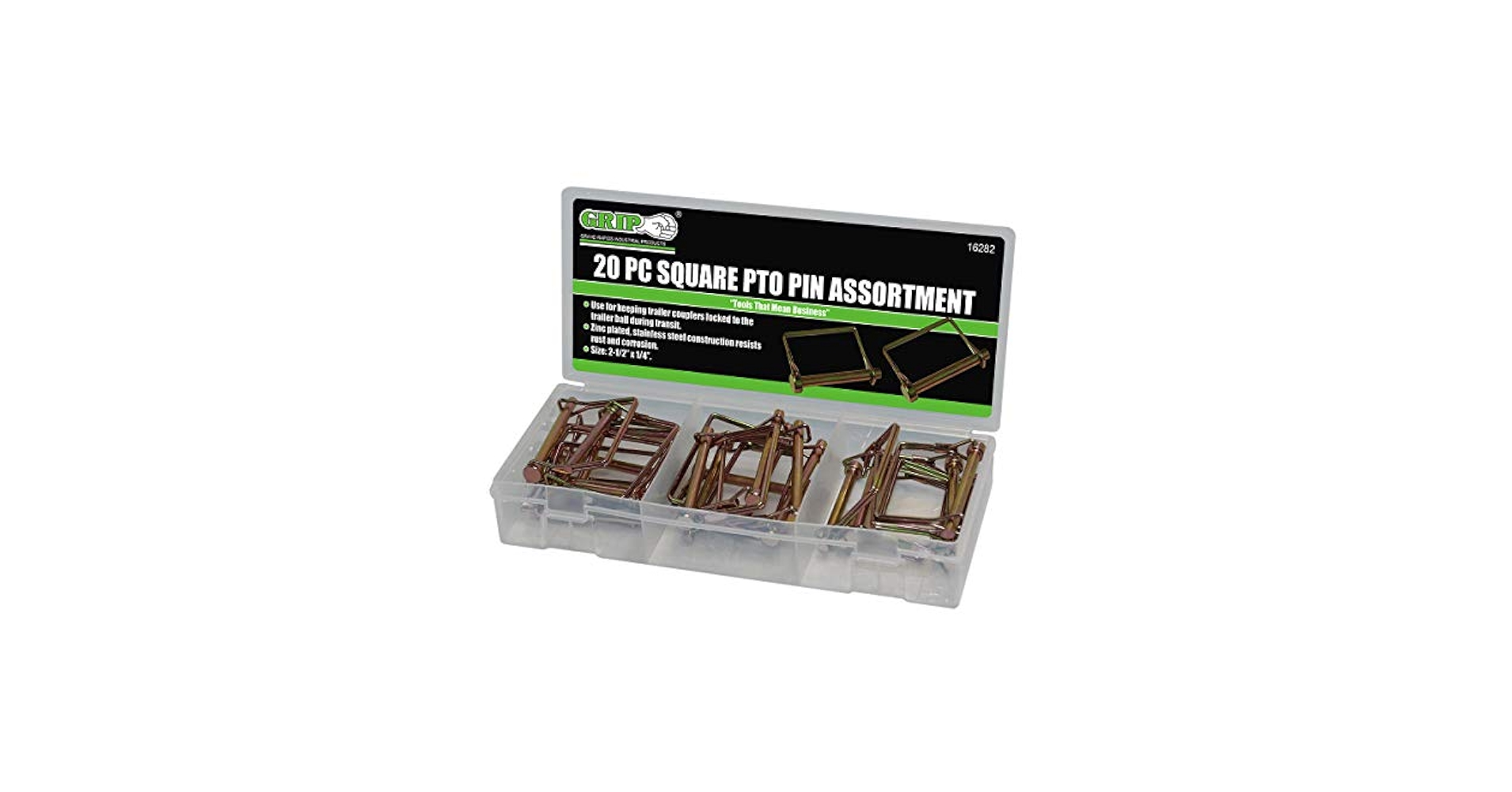 Amazon.com: Grip Lynch Pin Assortments (20 pc Square PTO