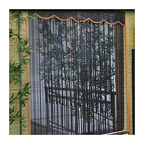 GDMING-Persiana De Bambú, Filtrado De Luz Protección UV Cortinas De Ventana Romanas por Hogar Al Aire Libre, Oficina, Cocina, Porche, Cortina De Puertas, 43 Tamaños (Color : A, Size : 60x200cm) Cover