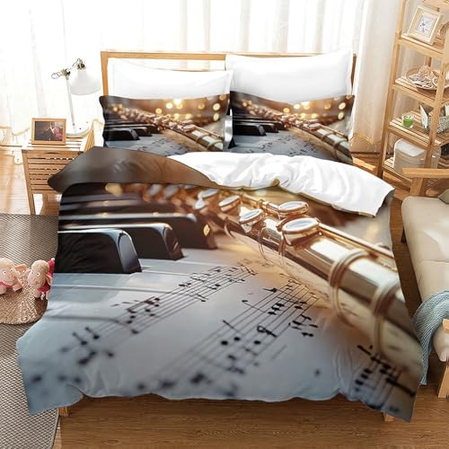 Housse de couette train de montagne parure de lit 3D super king 260x220cm
