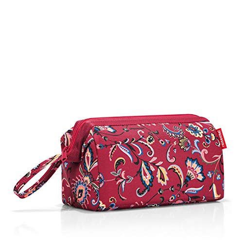 reisenthel travelcosmetic Paisley Ruby - Starke robuste und praktische Reisekosmetiktasche, Handschlaufe, wasserabweisendes Material