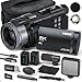 Caméra vidéo True 5K Caméscope 48MP - Zoom numérique 16X Autofocus, WiFi, Caméra pour Vlogging avec écran IPS 3" à 270°, carte 32GB & micro, 2 piles, caméra enregistreuse pour YouTube Voyage (Noir)