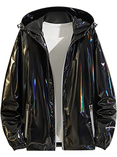 【韓国限定】DRYVENT ジェスパージャケット ブラック HideandSeek - Nylon Zip Jacket(24aw) - BLK × WHT / ナイロン ジップ