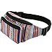 Kayhoma Boho Fanny Pack Stripe Festival Rave Bum Bags Travel Hiking Waist Belt Purse