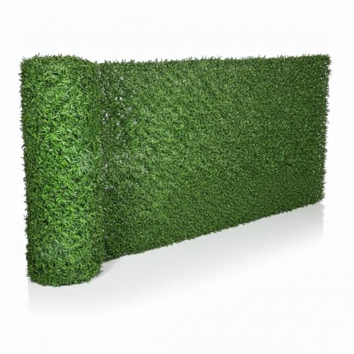 Egardenkart Chain Link Privacy Garden Fence - 1x3 Mtr | Double Sided Privacy Fence for Garden Balcony Privacy | Fireproof & UV Resistant Balcony Fence for Garden Balcony Décor