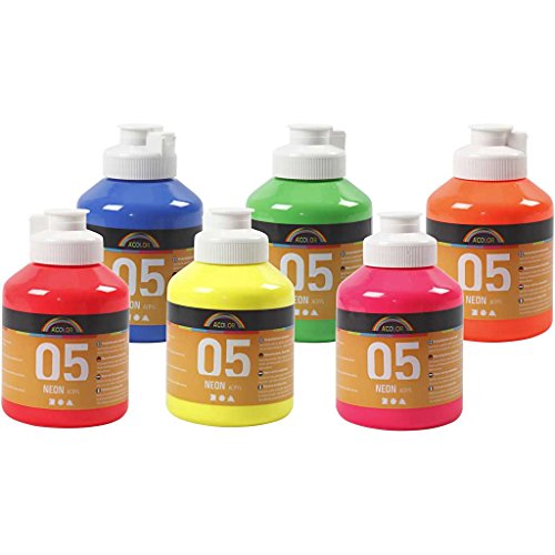 A-Color Fluo peinture loisirs créatifs qui brille intensément