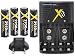 4AA Battery + 110-240 Charger for Canon Powershot SX120 SX110