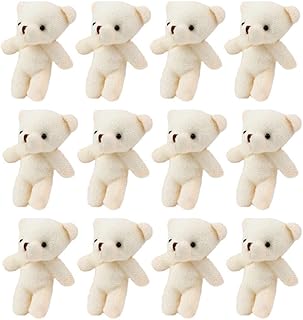 NOLITOY 12 Pçs Mini Ursinho De Pelúcia Mini Ursinho De Pelúcia Mini Ursinho Macio Boneca De Pelúcia Para Bolo De Aniversário Bolsa De Decoração De Casamento Charme Lembrancinhas De Festa