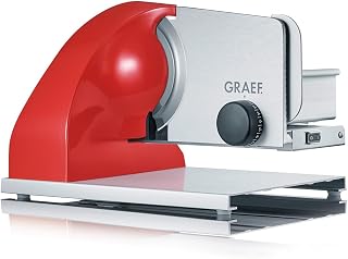 GRAEF ABSOLUTE Elektrischer Allesschneider, Made in Germany, Rot