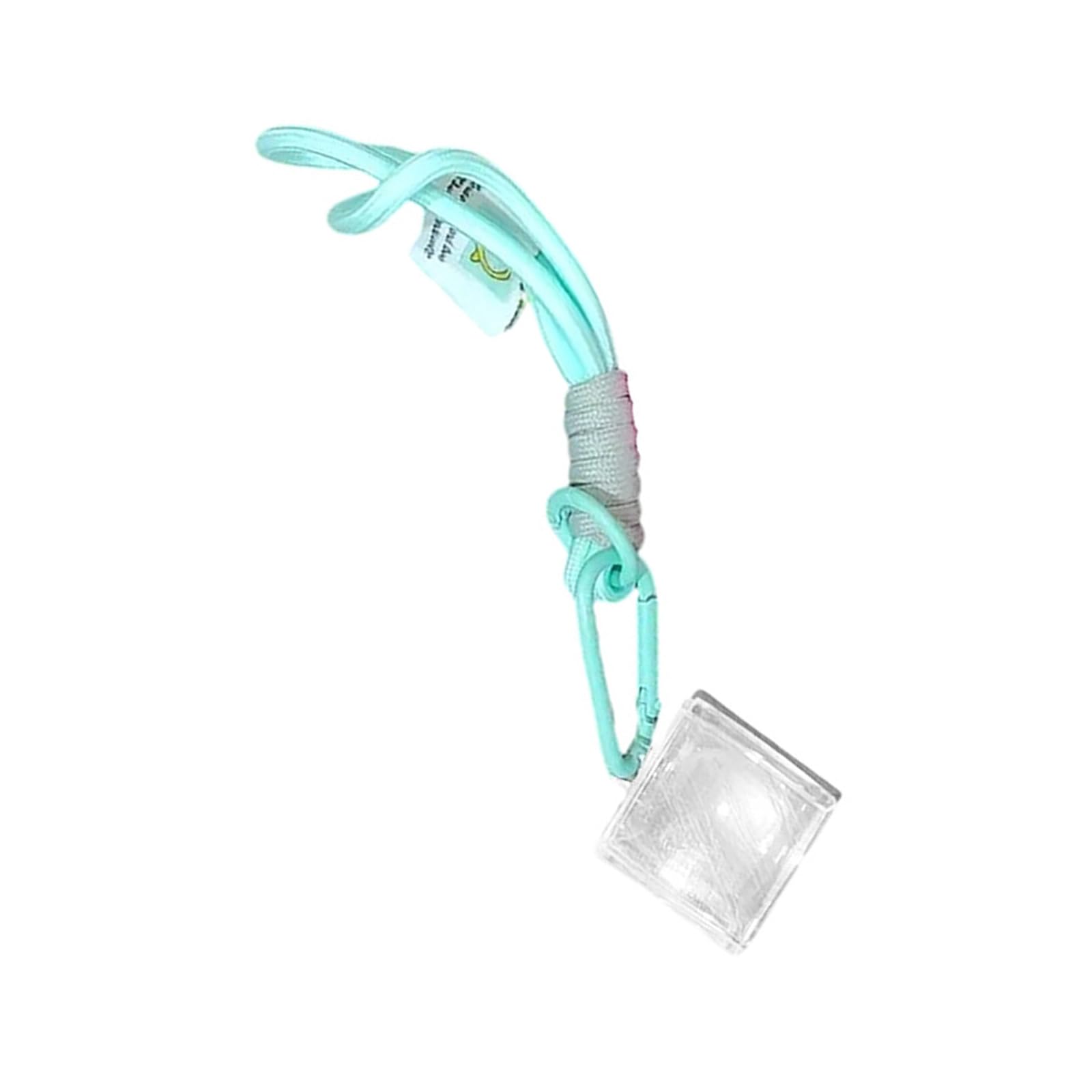 Elnwnnkc Creative Pixelation Keychain Featuring Clear Window Design for Unique Visual and Travel Inspired Decoration Acrylic Art Keychain