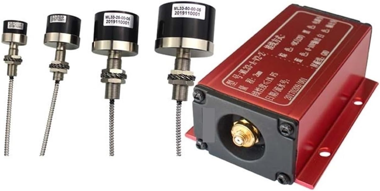 Current Displacement Sensor Induction Type 4mm/5mm Linear Transducer for Non-Contact Displeacement Change Measurement(Ml33-5mm-v2-12v)