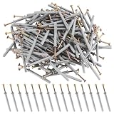 170 Stück Schlagdübel M6 x 60 mm, Einschlagdübel, Nageldübel, Schwerlastanker mit Betonschrauben, Erddübel, Rahmendübel für Beton, Vollziegel, Kalksandstein, Naturstein (170 Stück M6x60mm)