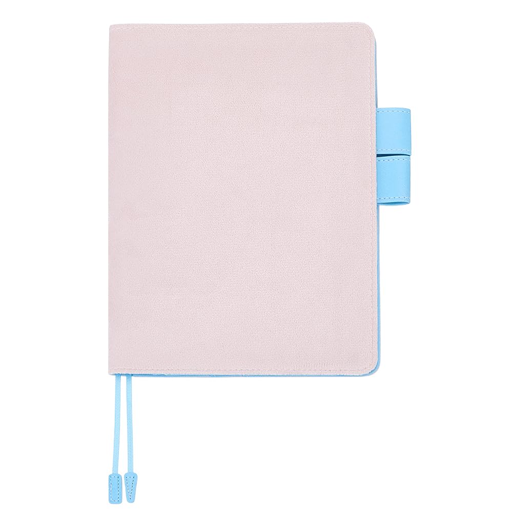 WEBEEDY Velvet Cover for A5 Notebooks Planners, Refillable Notebook Journal Cover Soft Book Cover Protector for Paperback Hardcover Travelers Journal Office Home Use Book Lovers Gift