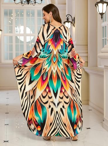 Women's Kaftan Dress 2025 V-Neck Beach Cover Up for Swimsuit, Lightweight Mumu Loungewear & Home Caftan Dress3