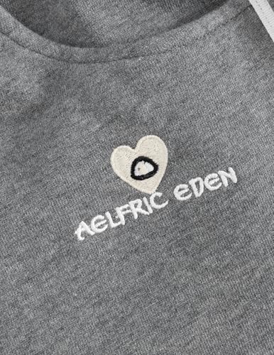 Image of Aelfric Eden Baggy Wide Leg Sweatpants for Women Men Double Elastic Waisted Streetwear Y2K Casual Trouser with Pockets