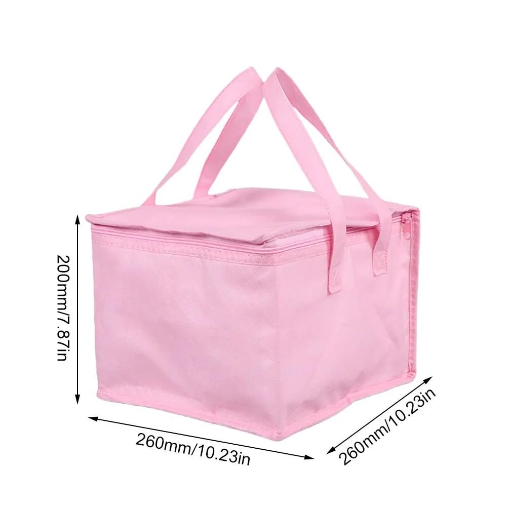 Bolsa térmica, Bolsa térmica reutilizable for reparto de pizza con aislamiento térmico(Giallo,220x220x190mm)
