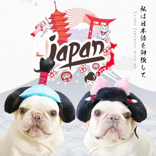 Disfraz japonés para perro MANON ROSA Kimono L miniatura 6
