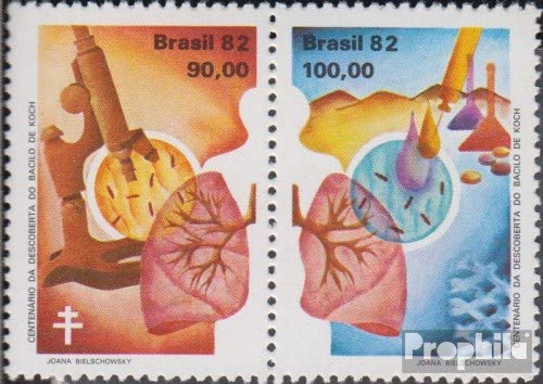 Brazil 1879-1880 Couple (complete.issue.) 1982 Discovery Tuberculosis Pathogens (Stamps for collectors) Health