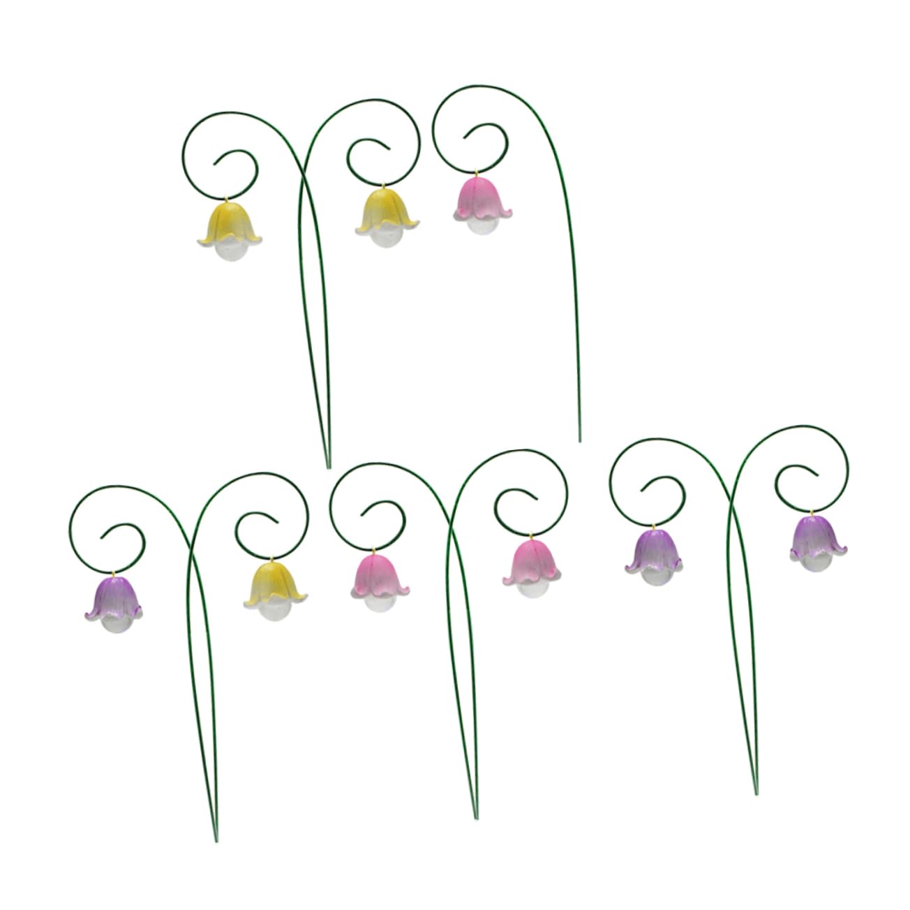 36stücke Teiliges Blumenstecker Für Garten Dekorative Gartenstecker Blumenform Für Rustikale Außendekoration Für Patio Und Gartenverzierungen