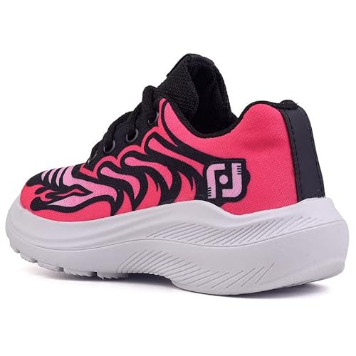 Tenis Infantil De Amarrar Meninas Leve Desenhos LIGHT + Mochila Chinelo Oculos Relogio Cor:Rosa;Tama