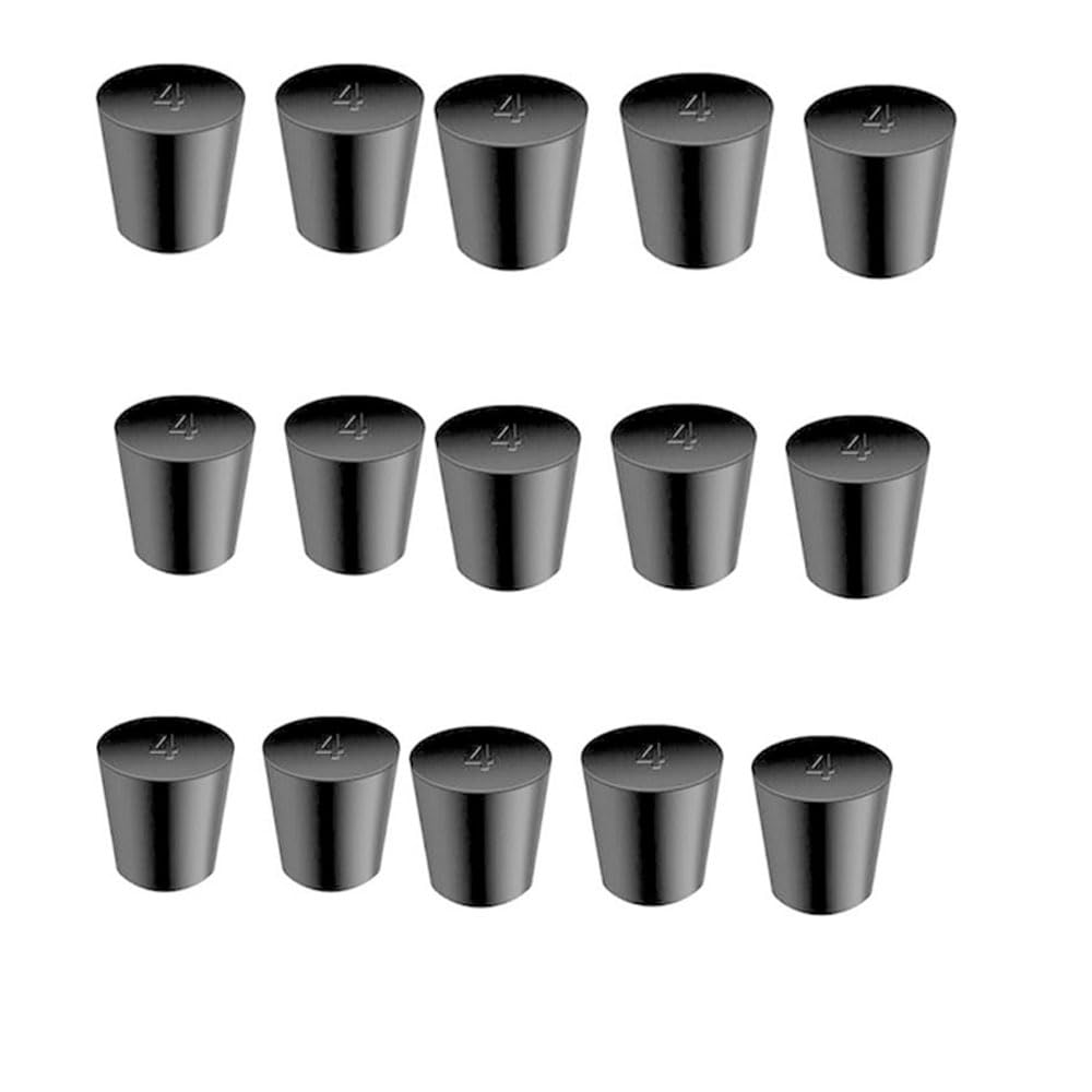 30Pcs Solid Rubber Stoppers 000# - 8# Tapered Lab Bungs Solid Rubber Stoppers 11 Assorted Sizes — Amazon image 19