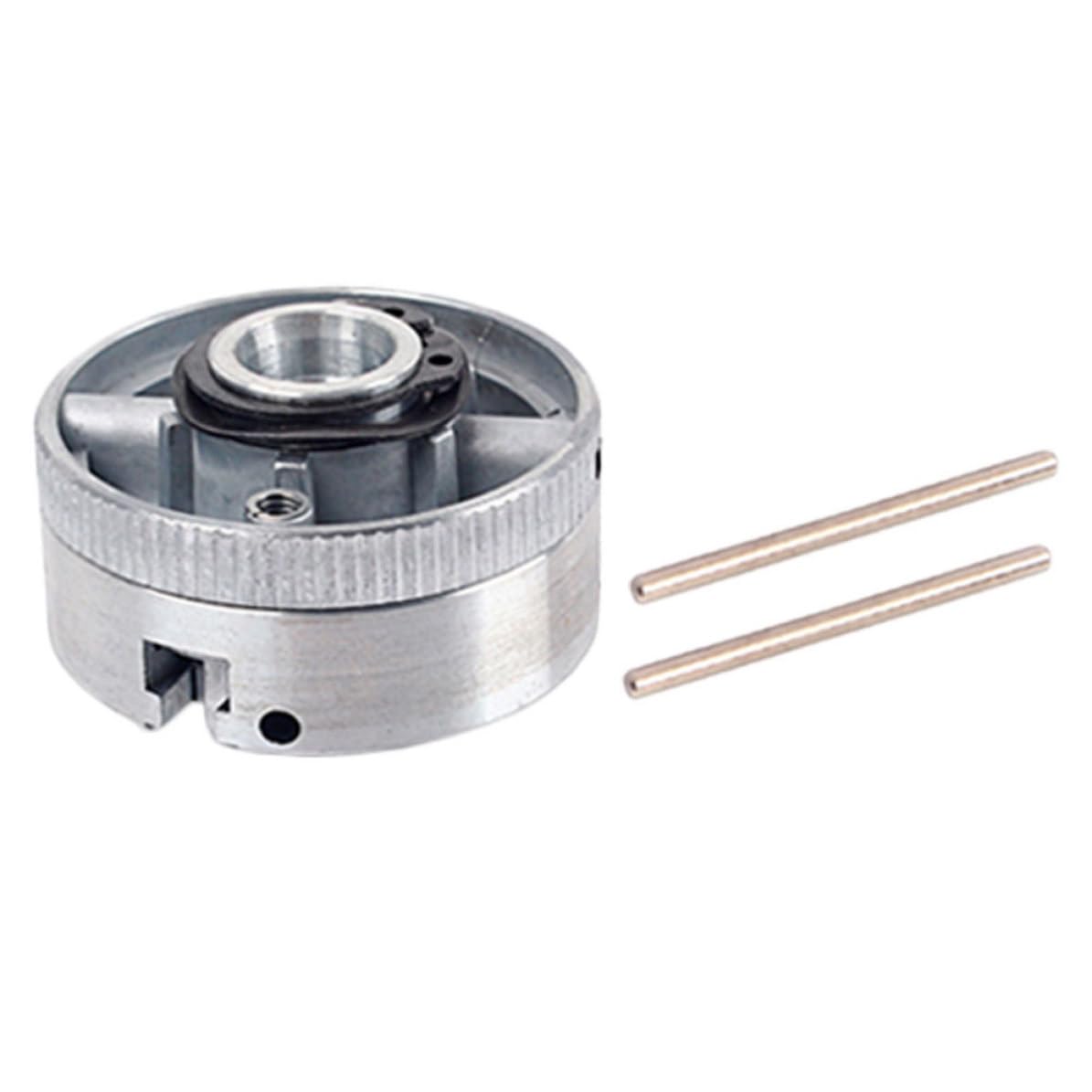 PACKOVE Mandril de Torno Autocentrante de Metal, 3 Mordazas, Plata, Montaje Cilíndrico Corto, para Torno Cnc y Máquina Herramienta, Fácil de Usar