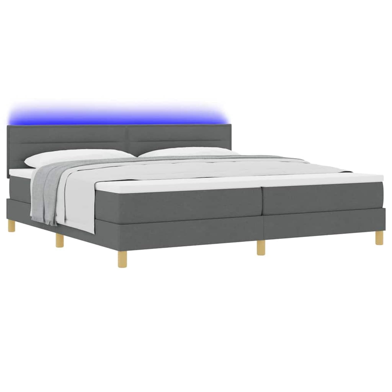 Tidyard Cama Moderna con Luces LED y somier: Diseño Innovador y Funcional para dormitorios contemporáneos. Adecuada para Personas Que Buscan Comodidad y Estilo en su Descanso.