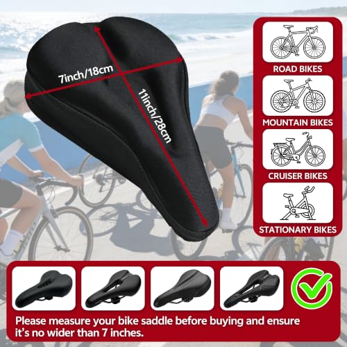 RIXOW Memory Foam Bike Seat Cushion