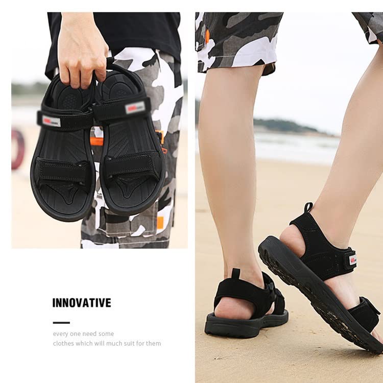 Man Outdoor Sandals Black Sneakers Comfortable Beach Sandals Mens Shoes Casual Slippers3