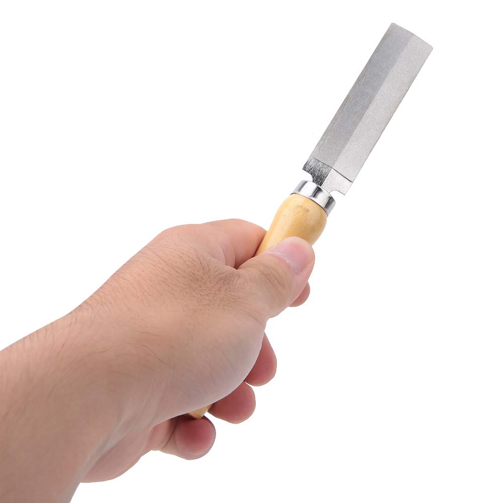 Silky Diamond Taper File with Wooden Handle for Woodworking Metal Glass Grinding Tool 3 Inches 75mm