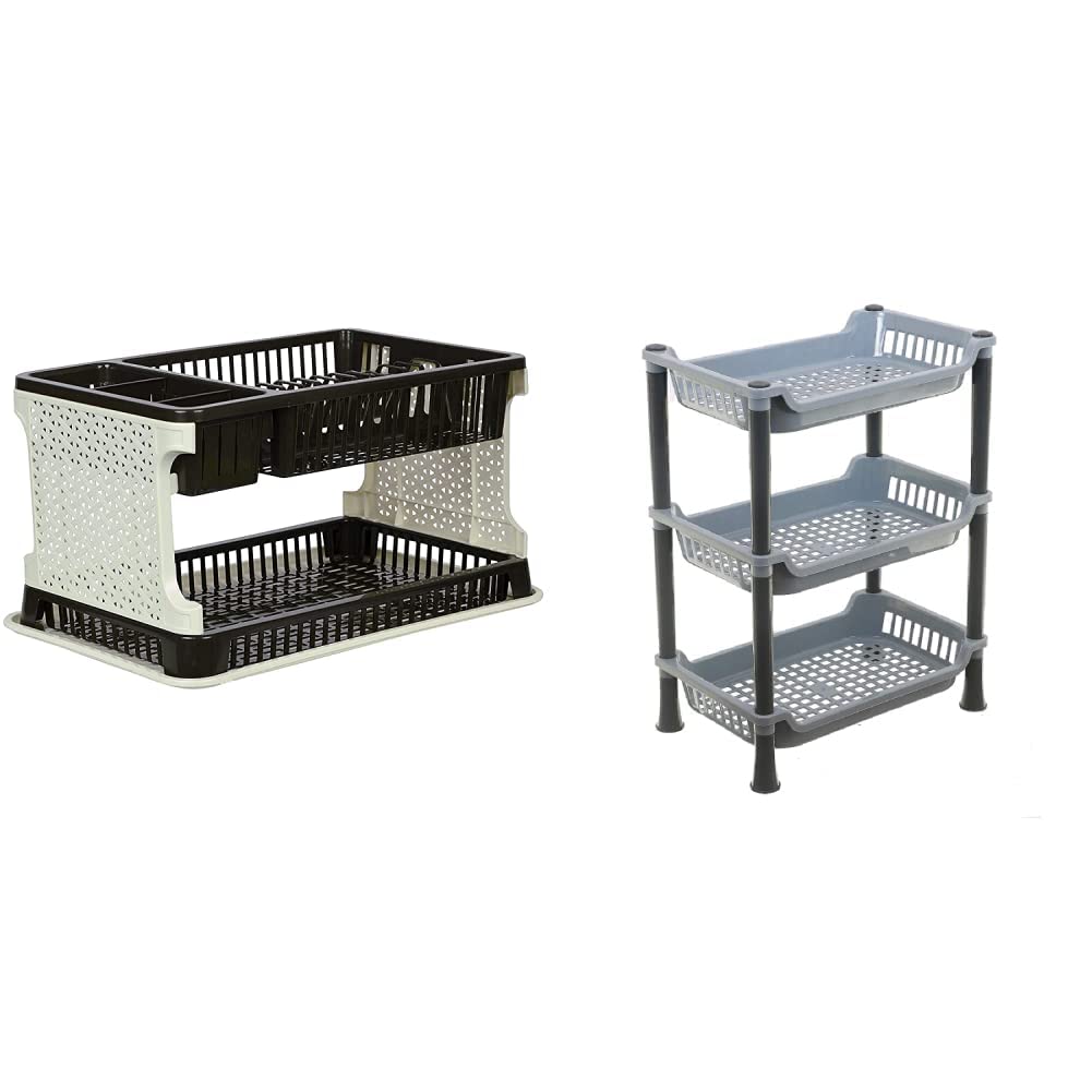 Buy ARISTO Lenovo Kitchen Organizer Rack with Water Storing Tray (Multi