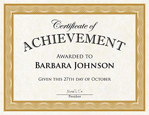 Geographics Traditional Awards Certificates #TOP4